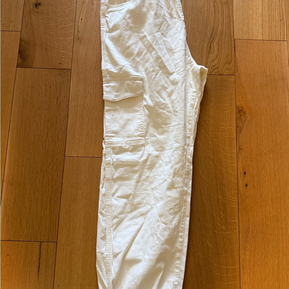 Men's White Cargo Pants